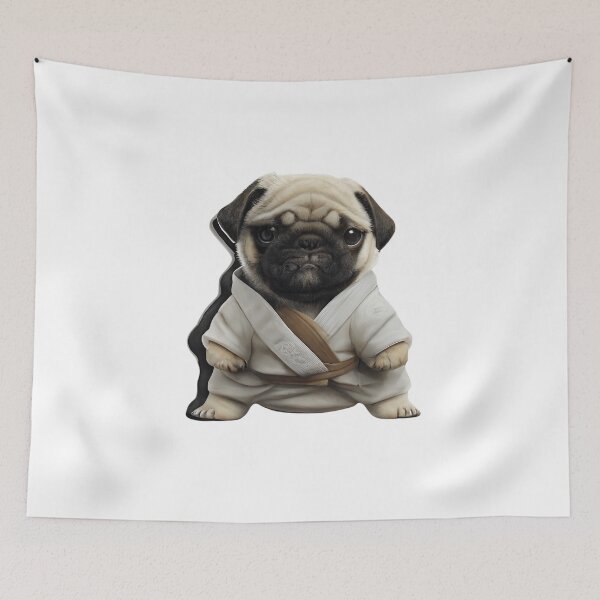 Item preview, pug dog knows karate  designed and sold by Pantoja9205.