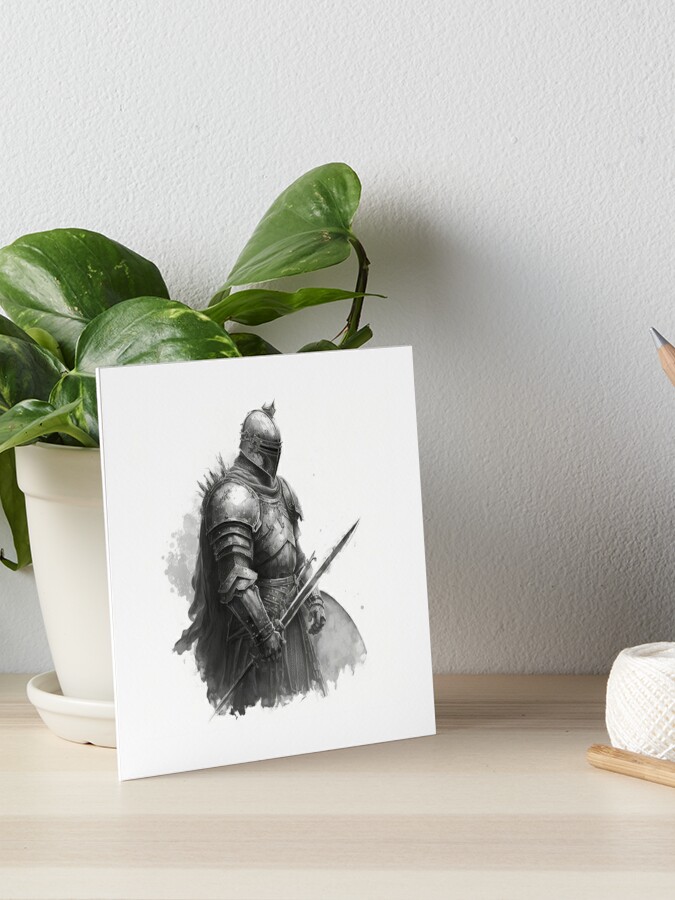 Charcoal Knight Drawing iPad Case & Skin for Sale by RandomReviews