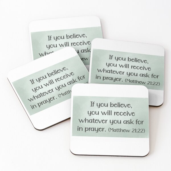 Item preview, Faith, Stickers, Prayer, Christian, Bible Verses, Bible, Christianity, Jesus Christ, Words of God, Matthew 21:22 designed and sold by SHiNStudio.