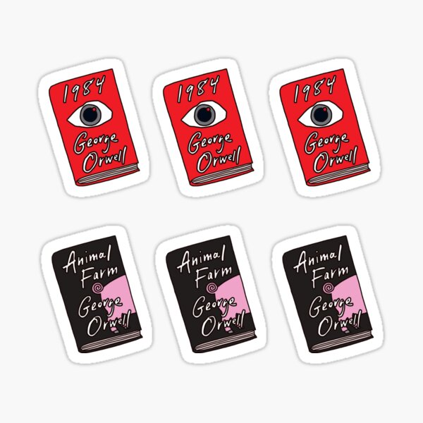 Item preview, George Orwell books designed and sold by lalashellsArt.