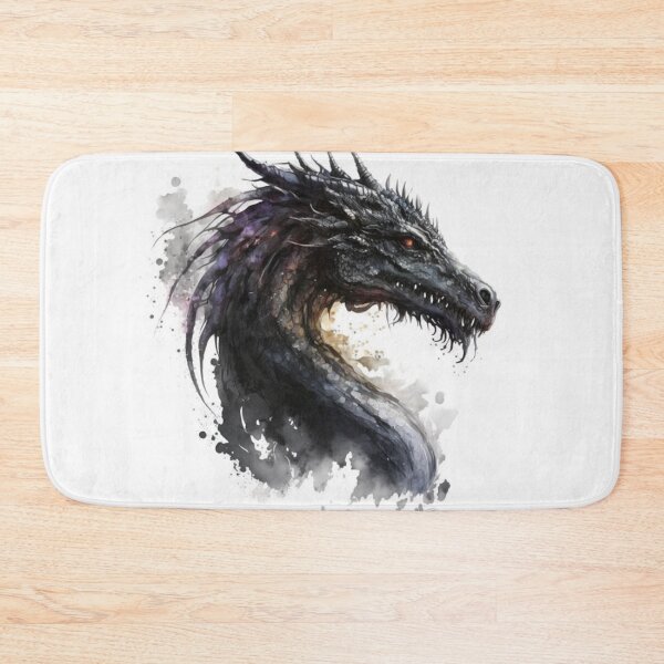 Artikelvorschau, Schwarzer Drache-Aquarell entworfen und verkauft von RandomReviews.
