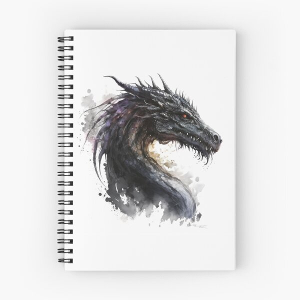 Item preview, Black Dragon Watercolor designed and sold by RandomReviews.