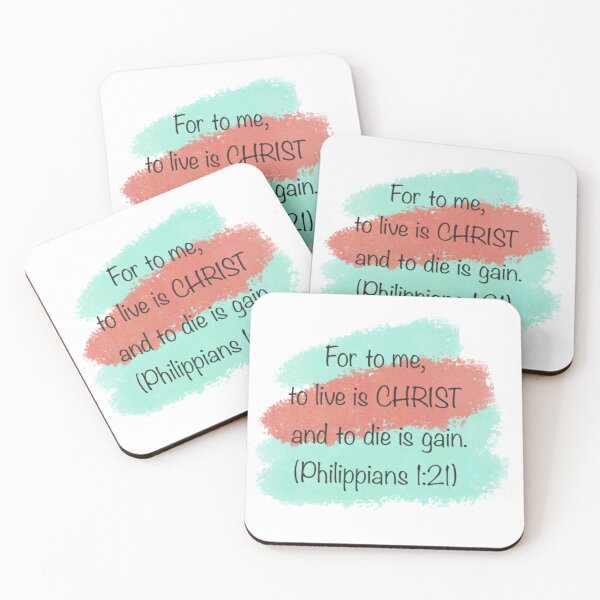 Item preview, Faith, Stickers, Prayer, Christian, Bible Verses, Bible, Christianity, Jesus Christ, Words of God, Philippians 1:21 designed and sold by SHiNStudio.