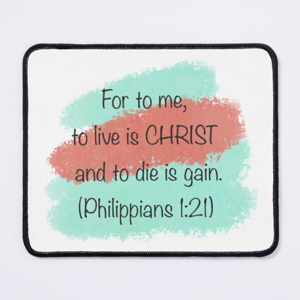 Item preview, Faith, Stickers, Prayer, Christian, Bible Verses, Bible, Christianity, Jesus Christ, Words of God, Philippians 1:21 designed and sold by SHiNStudio.
