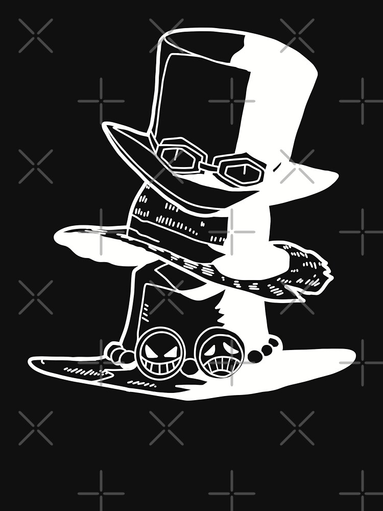 Big Three Brothers Pirate Hats Luffy Ace And Sabo From One Piece Anime Made  With Cool Black Line Art Sticker for Sale by Animangapoi