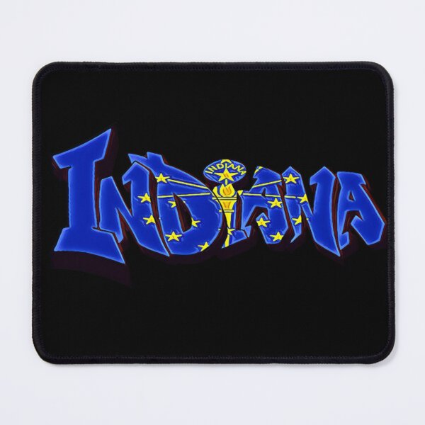 Item preview, Indiana Flag DMV License Plate Graffiti designed and sold by Dude  Stuff.