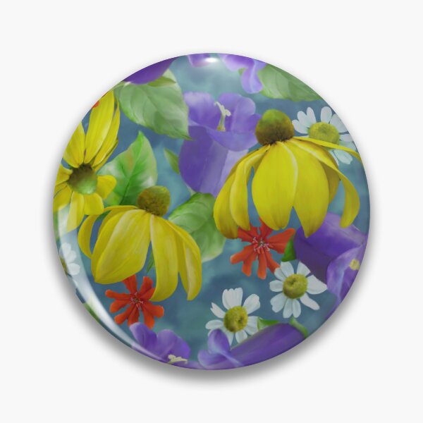 Item preview, Rudbeckia Bellflower Seamless Repeated Pattern Design  designed and sold by Tina Veenstra.