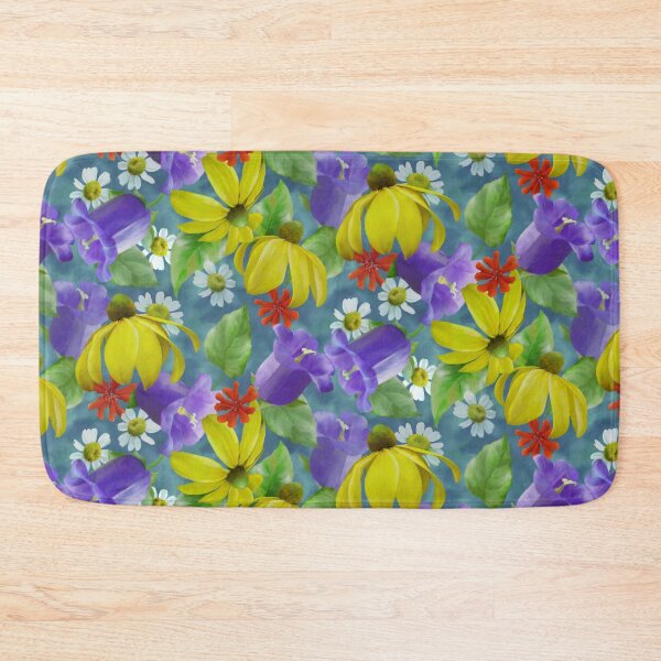 Item preview, Rudbeckia Bellflower Seamless Repeated Pattern Design  designed and sold by Tina Veenstra.