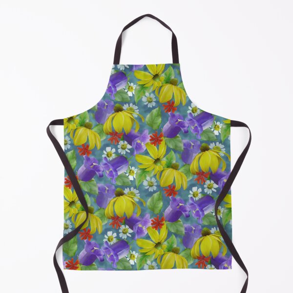 Item preview, Rudbeckia Bellflower Seamless Repeated Pattern Design designed and sold by Tina Veenstra.
