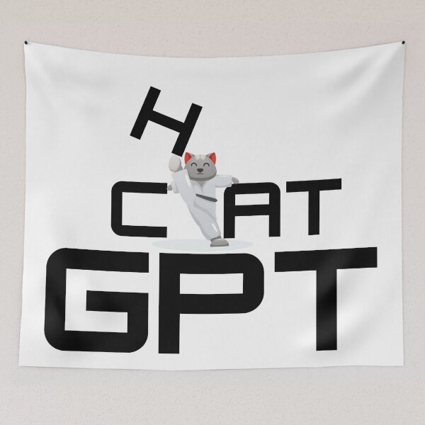 Item preview, Funny Karate Cat GPT -  Artificial Intelligence Cat GPT designed and sold by FunnyCatsFam.