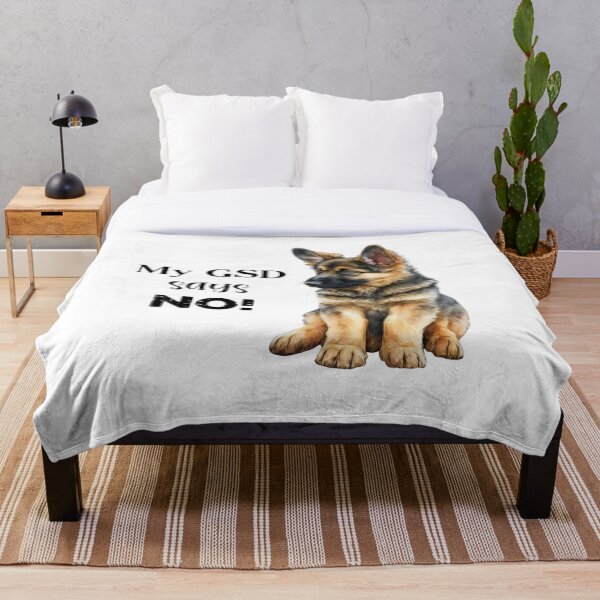 Item preview, My German Shepherd Dog Says No! designed and sold by Craftpixsy.