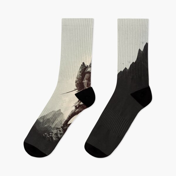 Item preview, A knight climbing a moutain. designed and sold by RandomReviews.