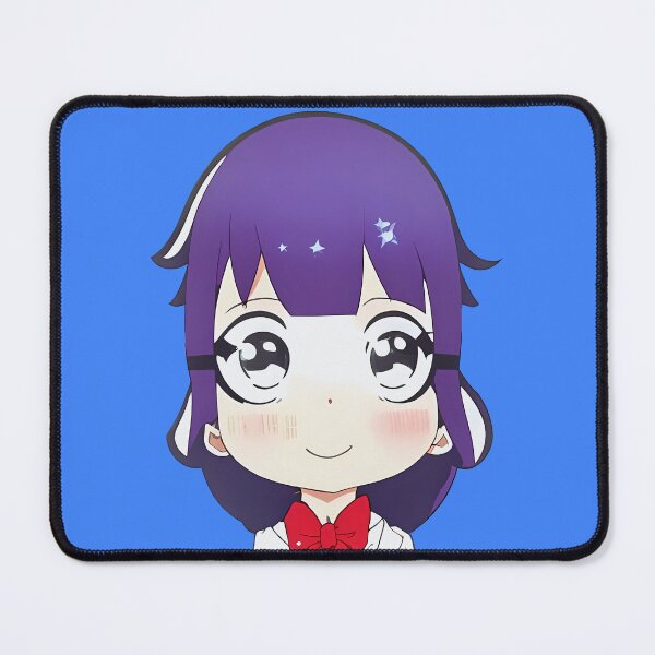 Artikelvorschau, Mädchen lächelt mit großen Augen mit einem roten Band im Kawaii-Stil entworfen und verkauft von AleKawaiiDesign.
