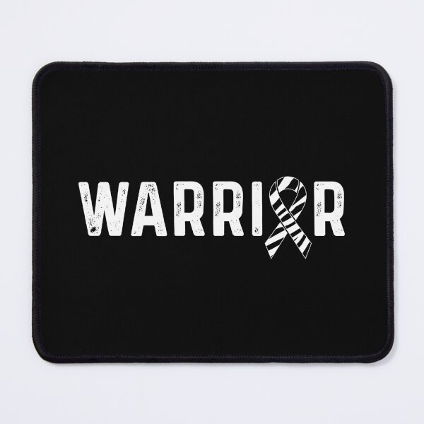 Item preview, Carcinoid Cancer Awareness Zebra Ribbon Warrior designed and sold by CancerMerch.