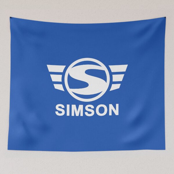 Item preview, Simson logo (white) designed and sold by VEB Ostladen.
