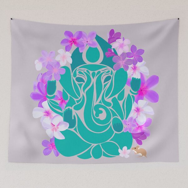 Item preview, Ganesha turquesa y morado designed and sold by Anakathrin.