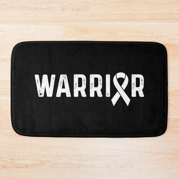 Item preview, Lung Cancer Awareness White Ribbon Warrior  designed and sold by CancerMerch.