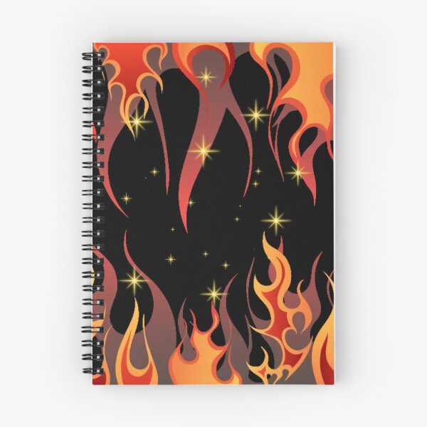 Item preview, Fantasy flames and sparkling stars in warm tones of brown, gold and orange designed and sold by ditzy-designs.