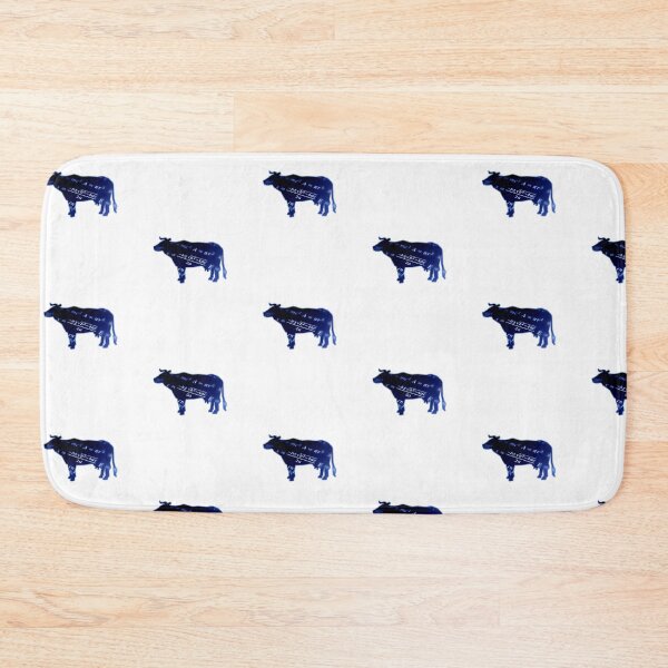 Item preview, Dark Blue Cow-culator Math Cow puns designed and sold by FarmsteadAcers.
