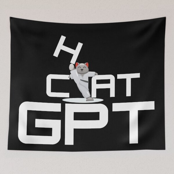 Item preview, Funny Karate Cat GPT -  Artificial Intelligence Cat GPT designed and sold by FunnyCatsFam.