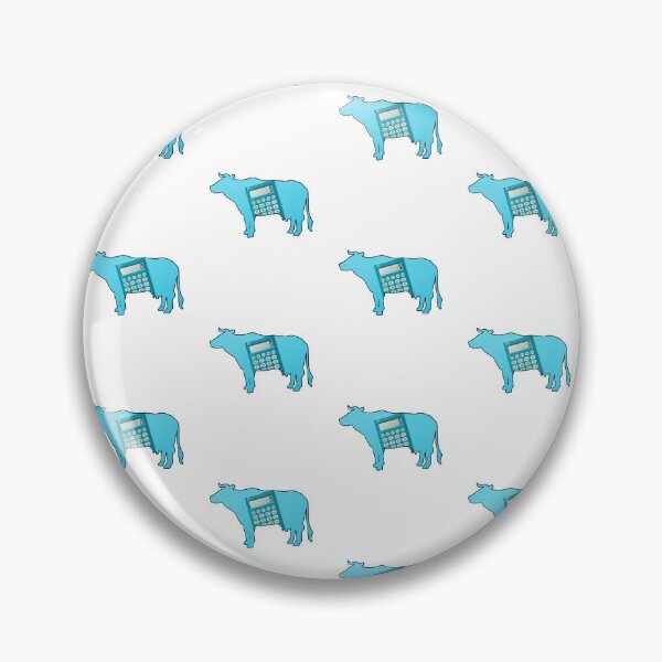 Item preview, Blue Cow-culator Math Cow puns designed and sold by FarmsteadAcers.