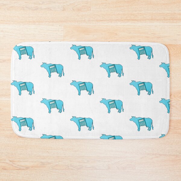 Item preview, Blue Cow-culator Math Cow puns designed and sold by FarmsteadAcers.