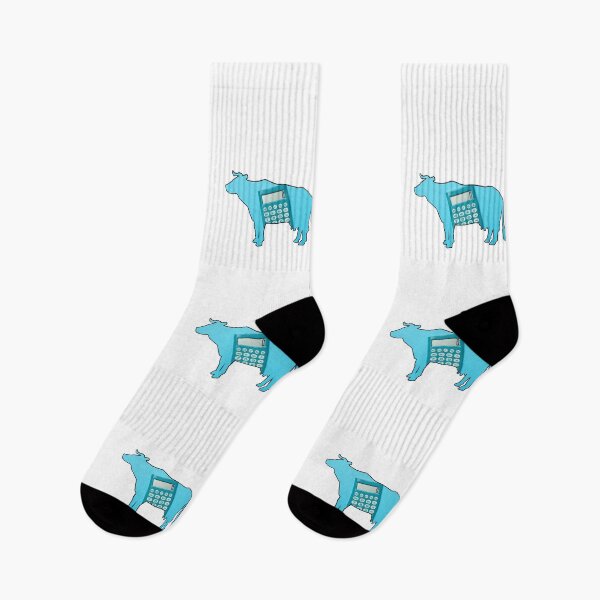 Item preview, Blue Cow-culator Math Cow puns designed and sold by FarmsteadAcers.