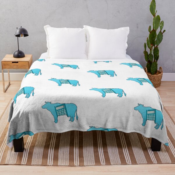 Item preview, Blue Cow-culator Math Cow puns designed and sold by FarmsteadAcers.