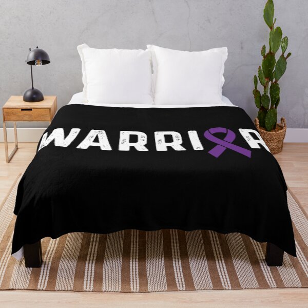 Item preview, Pancreatic Cancer Awareness Purple Ribbon Warrior designed and sold by CancerMerch.
