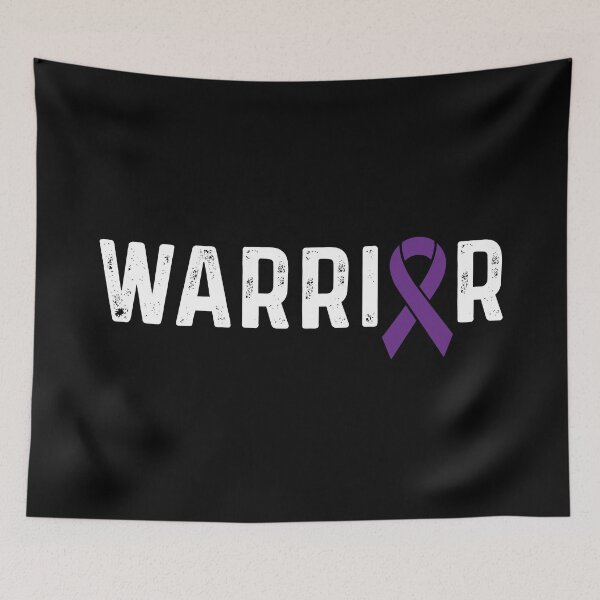 Item preview, Pancreatic Cancer Awareness Purple Ribbon Warrior  designed and sold by CancerMerch.