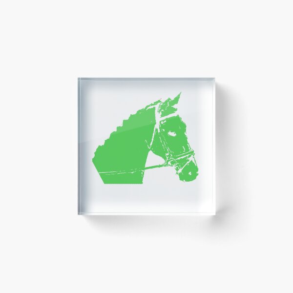 Item preview, Green Horse head designed and sold by LEOEXPRESS.