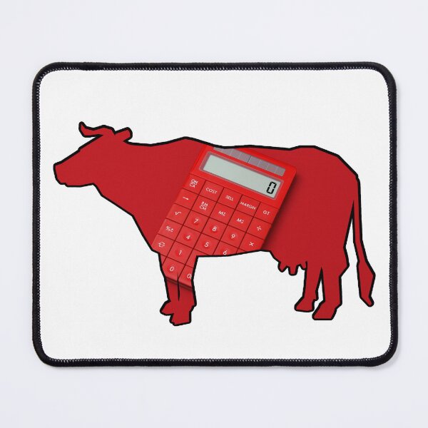 Item preview, Red Cow-culator Math Cow puns designed and sold by FarmsteadAcers.