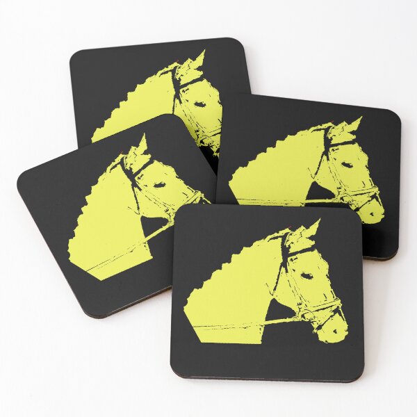 Item preview, Yellow Horse head designed and sold by LEOEXPRESS.