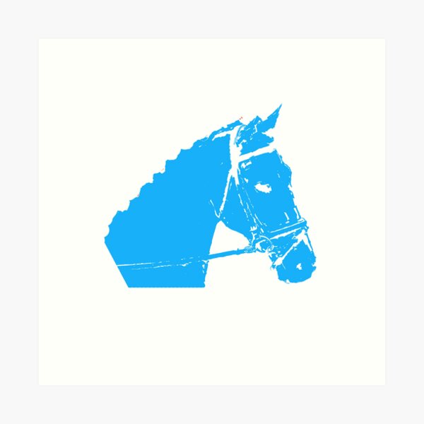 Item preview, Blue Horse head designed and sold by LEOEXPRESS.