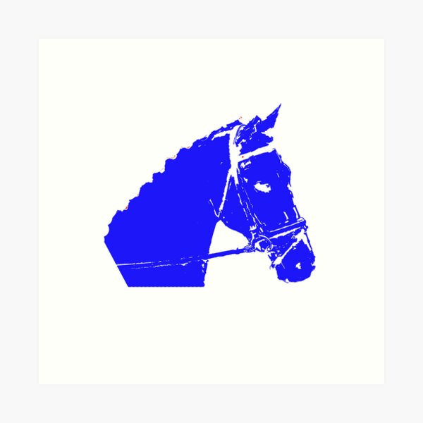 Item preview, Navy Blue Horse head designed and sold by LEOEXPRESS.