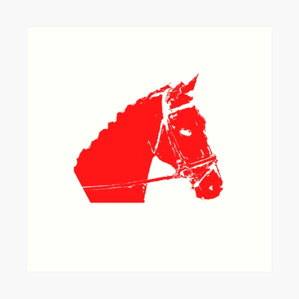 Item preview, Red Horse head designed and sold by LEOEXPRESS.