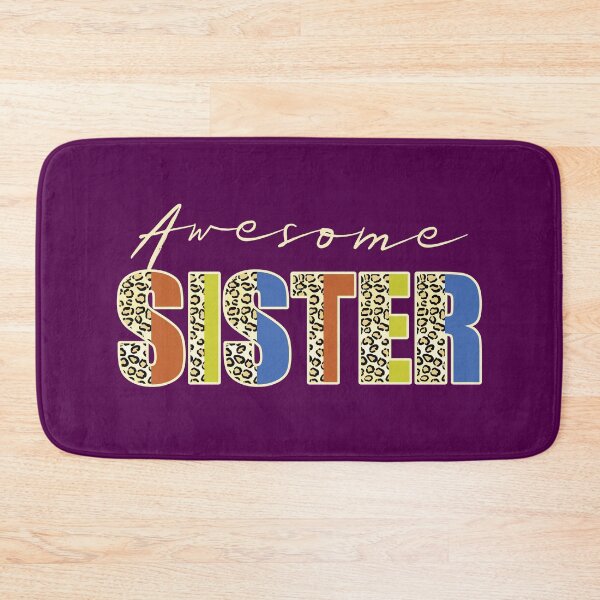 Item preview, Awesome Sister Leopard Print Text Retro Family Quote designed and sold by CRHPOD20.