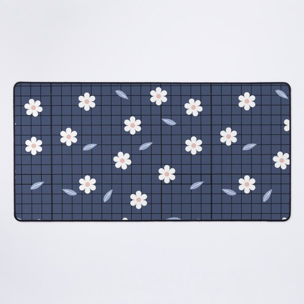 Item preview, Cute Floral Pattern Navy Blue Background Flowers Daisies Spring Flower Pattern designed and sold by TeesForNerds.