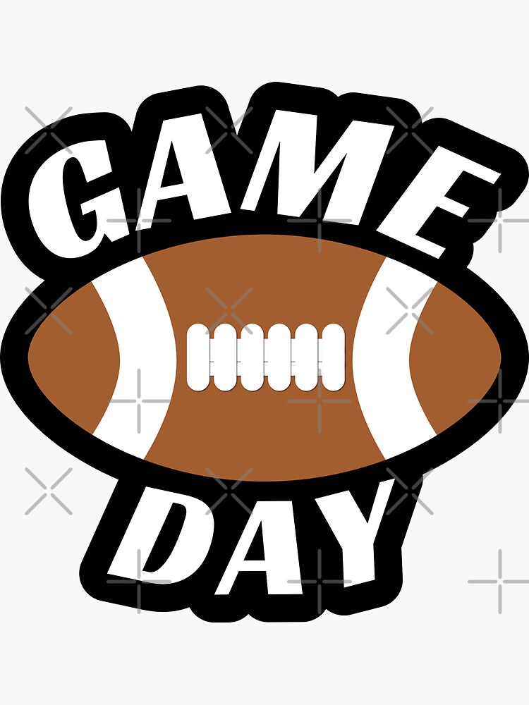 'Game Day American Football Sunday Football' Sticker