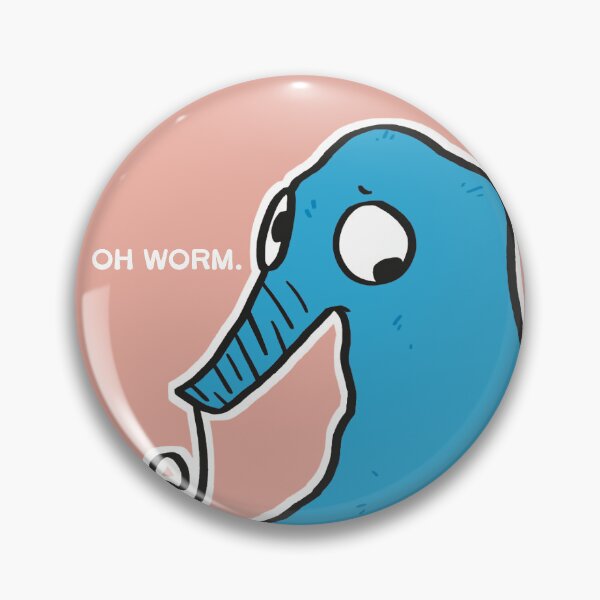 Item preview, Cyan Worm-on-a-String designed and sold by Jitterss.