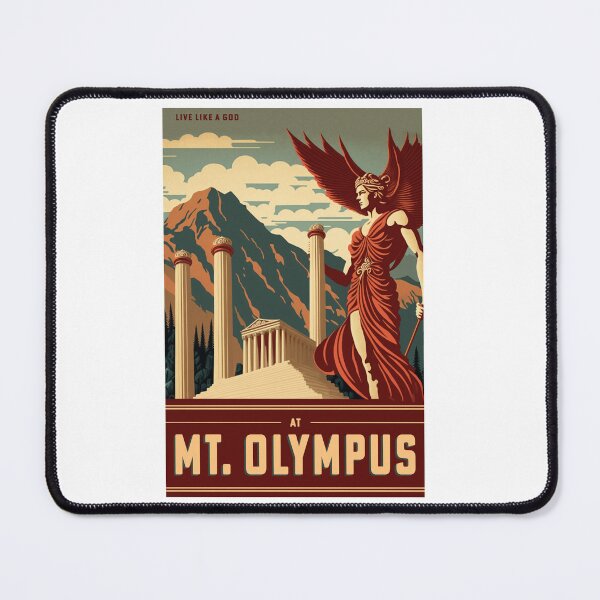Item preview, Mount Olympus - Vintage Travel Poster designed and sold by Boundliss.
