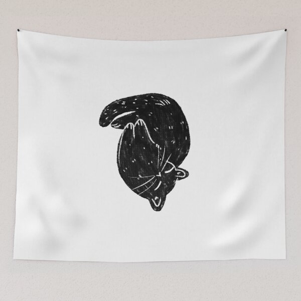 Item preview, Black Cat Doodle designed and sold by aymeigh.