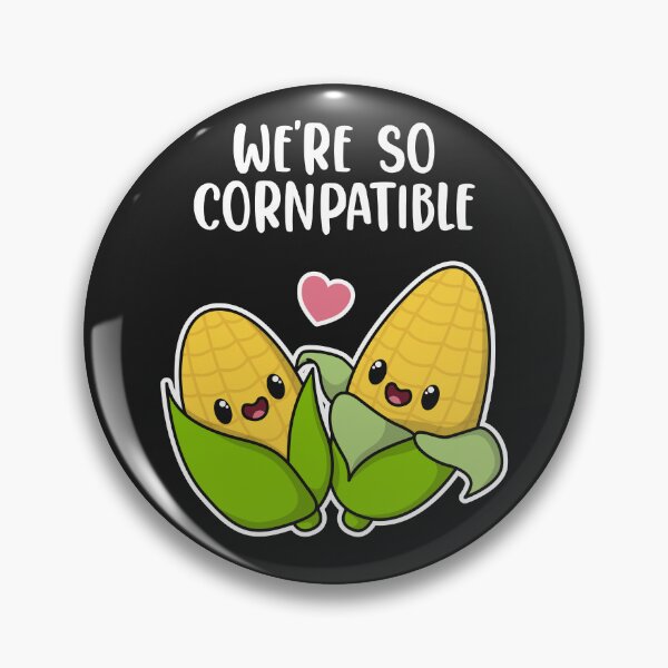 Item preview, We're so Cornpatible! Kawaii Corn Cute So Compatible designed and sold by MeowsAndMakes.