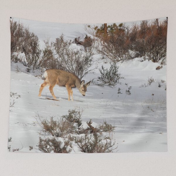 Item preview, Little Deer Walking Through Snow designed and sold by SafariByMarisa.
