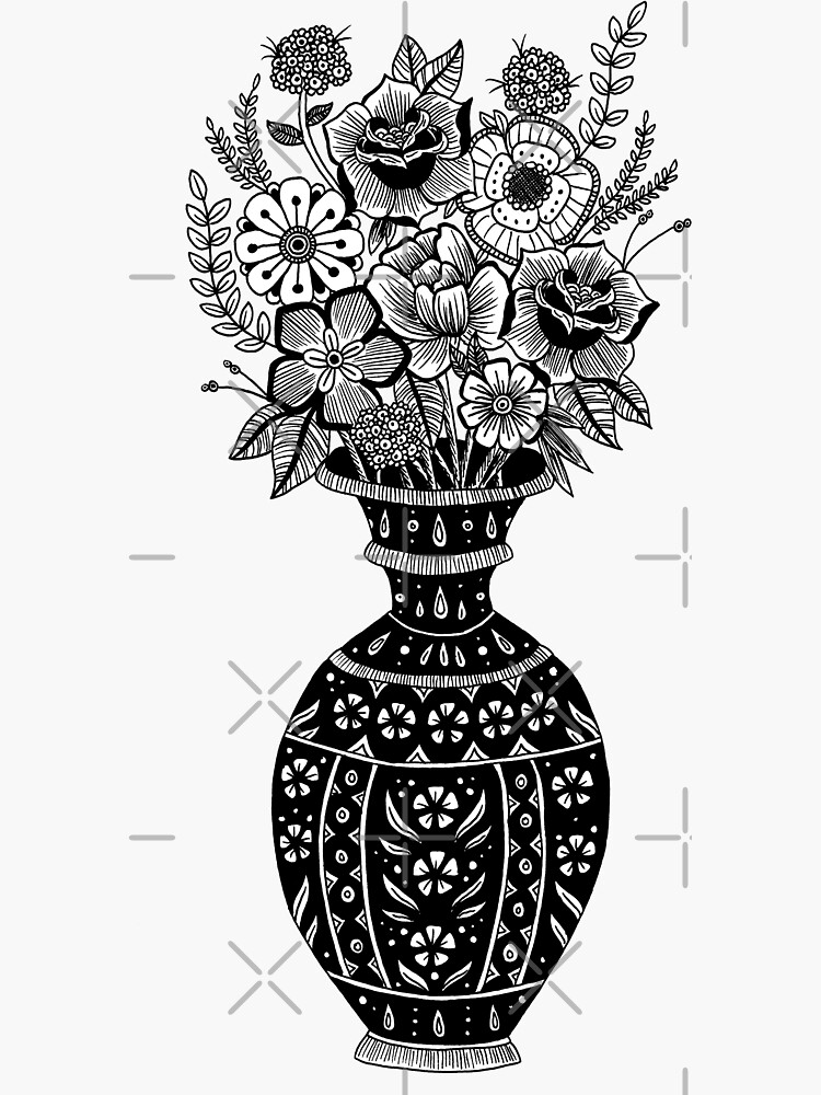 Flower pot drawing Stock Photos, Royalty Free Flower pot drawing Images |  Depositphotos