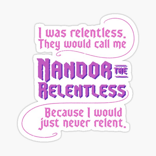 Aperçu de l'œuvre Nandor la citation implacable (violet) créée et vendue par spookyhobbit.