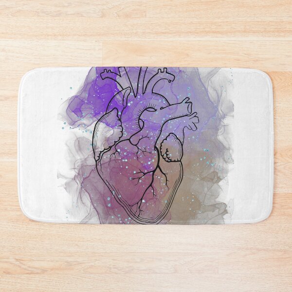 Item preview, Anatomical heart watercolor  designed and sold by courtney petersen.