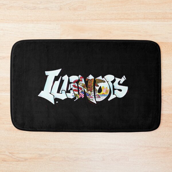 Item preview, Illinois Flag DMV License Plate Graffiti designed and sold by Dude  Stuff.