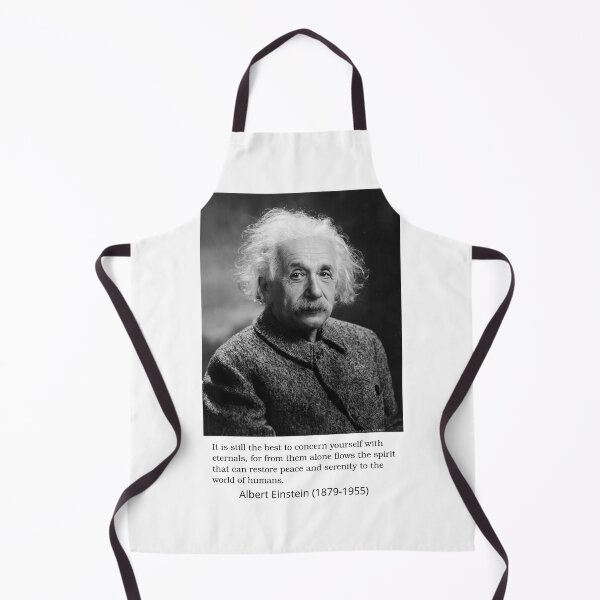 Item preview, Einstein portrait with quote about concerning yourself with eternals designed and sold by abrazol.