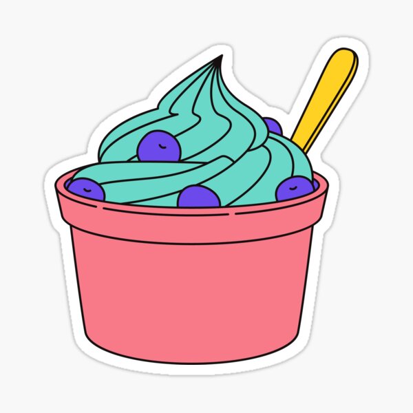 Googly Eye FRUIT FACE & YOGHURT Stickers/ Fruit Emoji Stickers/ Ice Cream  Stickers/ Yoghurt Desert Stickers/ Smoothie Stickers 
